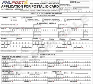 philpost website|philpost id application form.